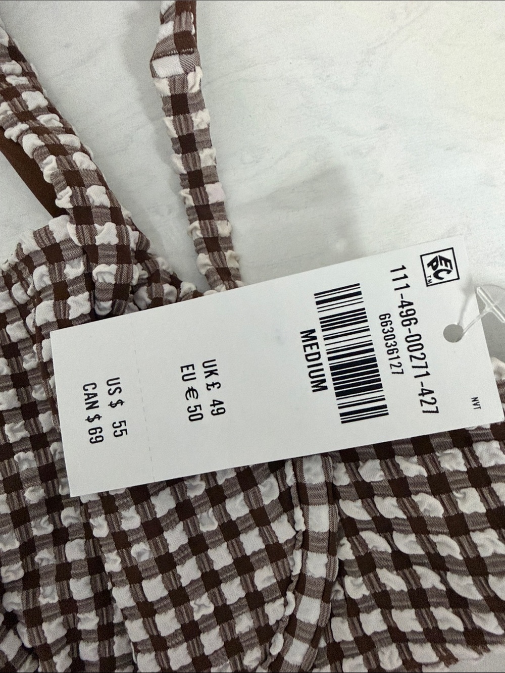 Abercrombie gingham bikini top - Picture 2 of 3